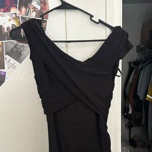 Windsor One Shoulder Black Dress